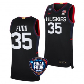 UConn Huskies Azzi Fudd Black #35 2024 NCAA March Madness Final Four Jersey Womens Basketball Unisex