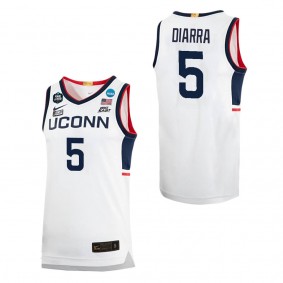 Hassan Diarra UConn Huskies White College Men's Basketball Final Four Jersey