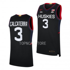 UConn Huskies Joey Calcaterra Black Jersey Limited Basketball