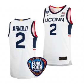 UConn Huskies KK Arnold White #2 2024 NCAA March Madness Final Four Jersey Womens Basketball Unisex