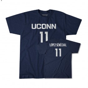 UConn Huskies Lou Lopez Senechal Womens Basketball Name Number T-Shirt - Navy