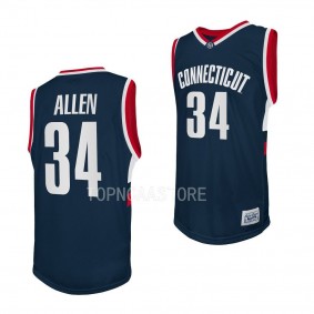 UConn Huskies Ray Allen Retro Basketball Alumni Jersey Navy