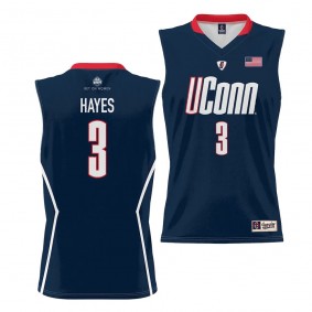 UConn Huskies Tiffany Hayes Navy #3 Women's Basketball Jersey Alumni Unisex