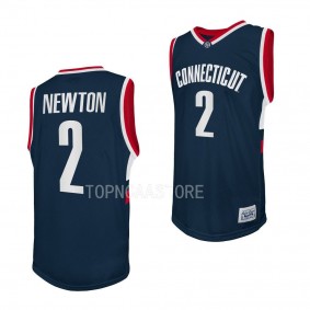 UConn Huskies Tristen Newton Retro Basketball 2022-23 Jersey Navy