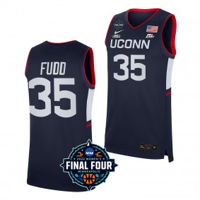 Azzi Fudd 2022 March Madness Final Four UConn Huskies Navy NCAA Women's Basketball Jersey